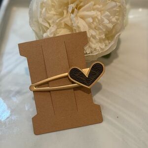Authentic Upcycled Heart Hair Clip